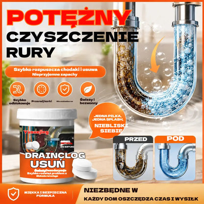 🔥50% ZNIŻKI 【2 za 89 zł.】❤️ Skuteczne musujące tabletki czyszczące, które szybko rozpuszczają zatory spowodowane przetłuszczającymi się włosami i udrażniają odpływy; dodatkowo działają odświeżająco i antybakteryjnie.