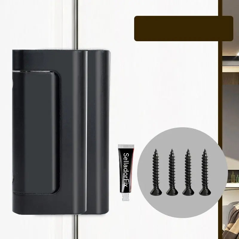 ❄️¡Oferta de verano: 50% de descuento! 🏡🚪🔒 Cerradura de seguridad y refuerzo para puertas: pestillo secundario de uso exclusivo desde el interior para puertas compatibles que abren hacia adentro.