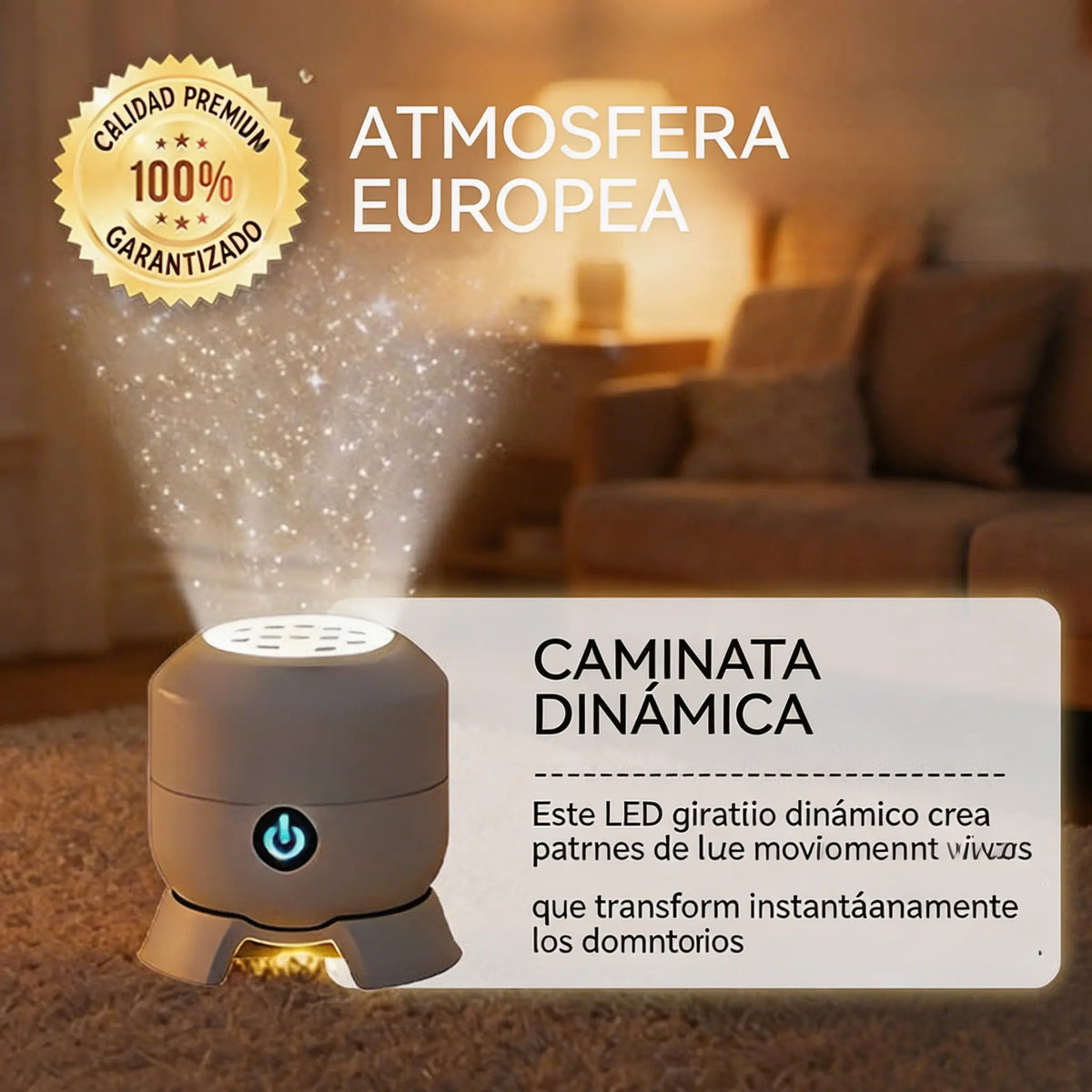 💖🌙【50% de descuento】🌌✨Lámpara proyector de cielo estrellado dinámico | Luz y sombra giratorias, creando una atmósfera de ensueño