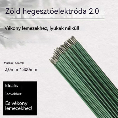 🔥【30% OFF】🟢【20 db】Zöld hegesztőelektróda 2.0 – Tökéletes vékony fémlemezhez, fúrás nem szükséges!