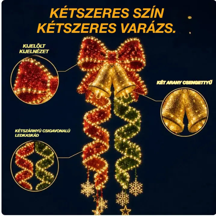 🎄💥 50% kedvezmény 🌿 Karácsonyi varázslatos spirál alakú LED függesztékek kollekciója ✨