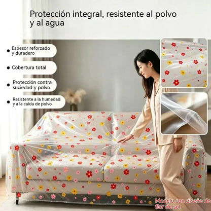 🔥【5 artículo】🎀Funda antipolvo estampada y elástica para cama y sofá