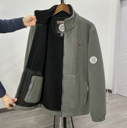 【XS-3XL】Chaqueta de terciopelo grueso de lana de talla grande informal cálida de otoño e invierno para hombre【30%OFF】