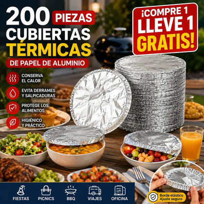 📢📢 ¡50% DE DESCUENTO!【Compra 1 y llévate 1 gratis】【200 piezas】⏰ Cubierta aislante de papel de aluminio