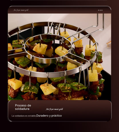 🥳⏳✨ ¡50% de descuento! Producto recientemente mejorado.✨Parrilla de acero inoxidable para brochetas🍢