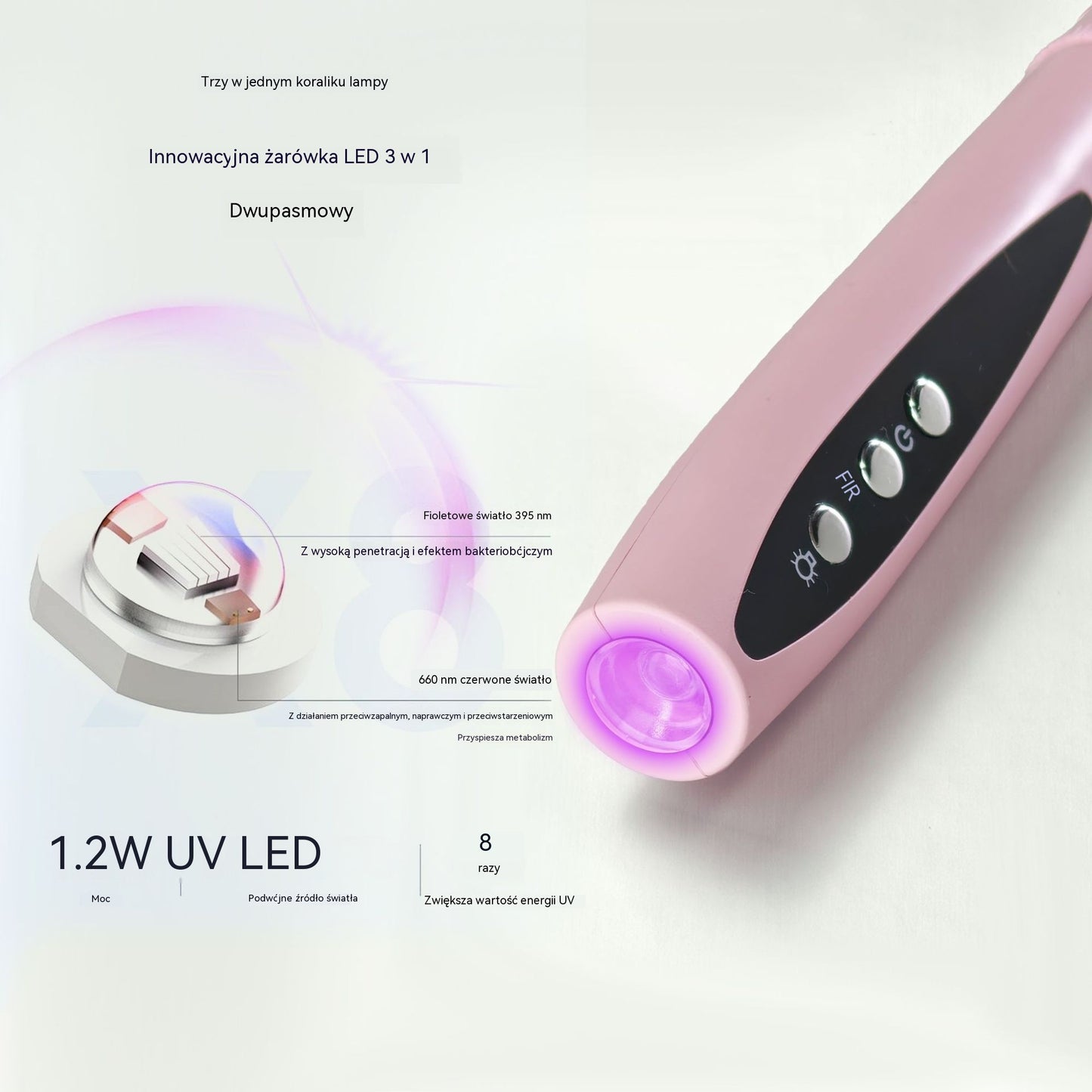 💅✨Przenośna elektryczna szlifierka do paznokci 2 w 1 z lampą UV