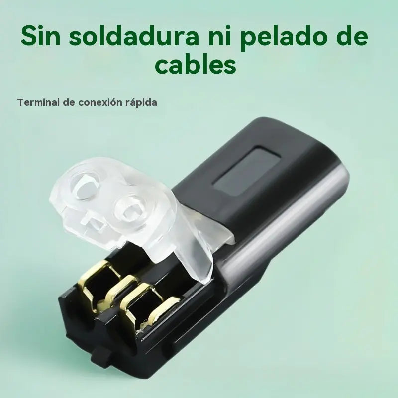 🔥【¡Compra 10 y llévate 10 gratis!】【20PCS】🏆Conector enchufable de doble cable con presilla de bloqueo