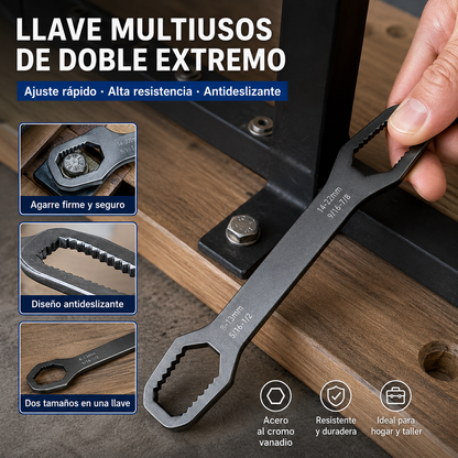 💥2 artículos 26 euros🔧 Llave de doble extremo, llave General Motors, 8-24 mm, con función de autoajuste 🔧