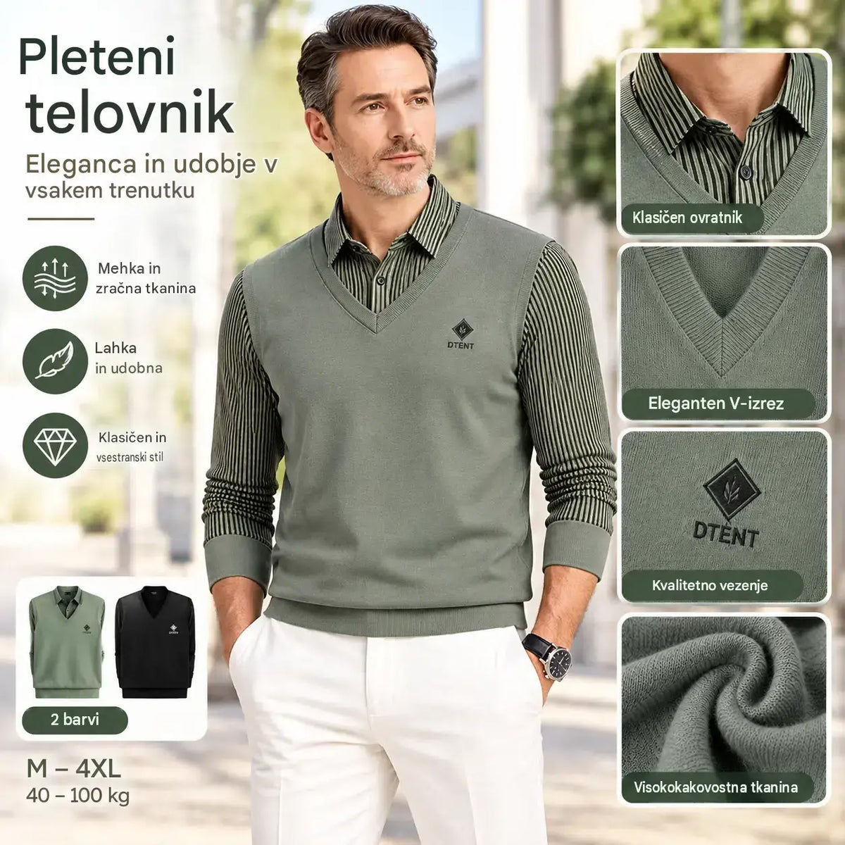 🔥【M-4XL】Moški dvodelni komplet iz visokokakovostnega kašmirja, topel enodelni top