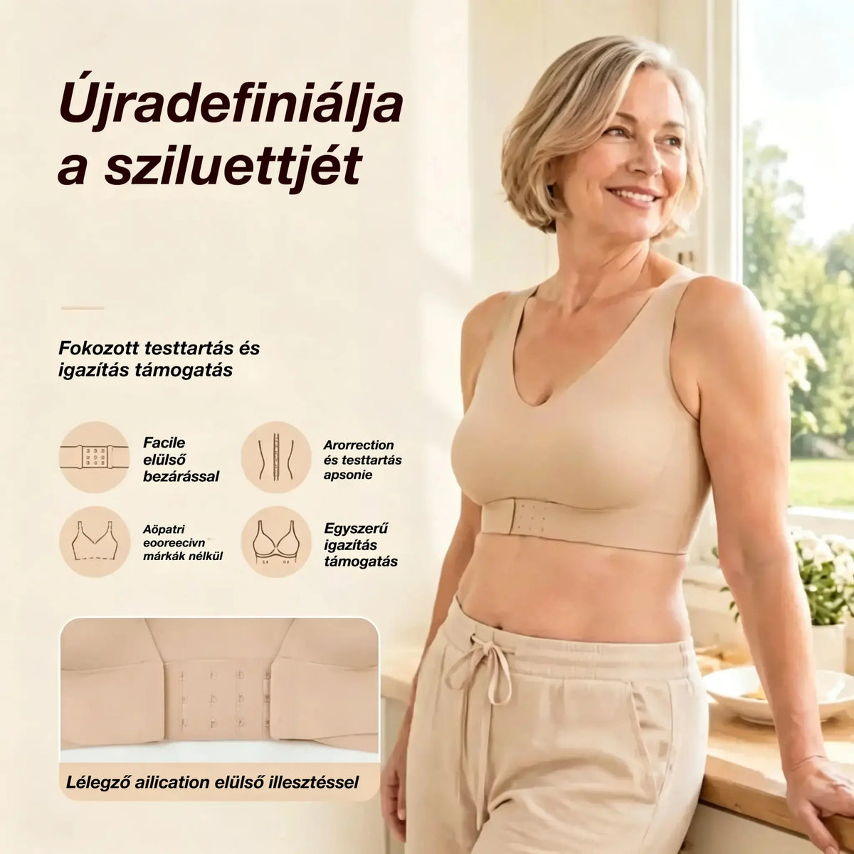 【✨Vásárolj 1-et, kapsz 2-t ingyen - 3 darabos  9900 Ft】Női alakformáló alsónemű, korrigálja a hát vonalát💋