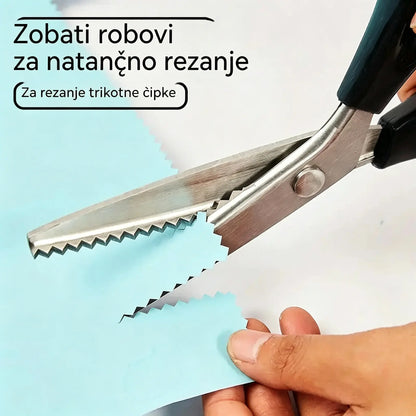 🔥Kupite 1, dobite 1 gratis✂️ Profesionalne nazobčane škarje - ostre, nazobčane škarje za blago