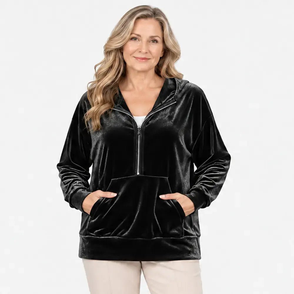 ✨【S–2XL / 6 szín】Női őszi és téli kapucnis pulóver - Koreai stílusú polár pulóver
