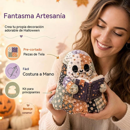 🎁👻Kit de patchwork DIY «Pequeño fantasma acogedor»
