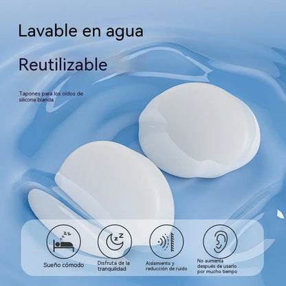 🌟【Compra 1 y llévate 2 gratis】【3 piezas  25 euros】Tapones para los oídos moldeables de silicona para dormir【9 pares】