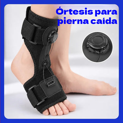 【2 unidades】Ortesis médicas para pie caído y fascitis plantar, con perilla de ajuste giratoria y soporte de aluminio, para uso diurno y nocturno.
