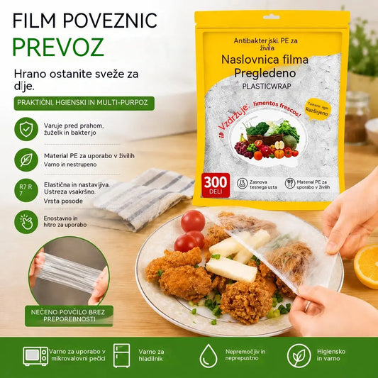 🔥🔥【1 paket s 300 listi】🛡️ Folija za živila z antibakterijskim delovanjem – Ščiti vašo hrano, idealna za kuhinjo in hladilnik 🧴
