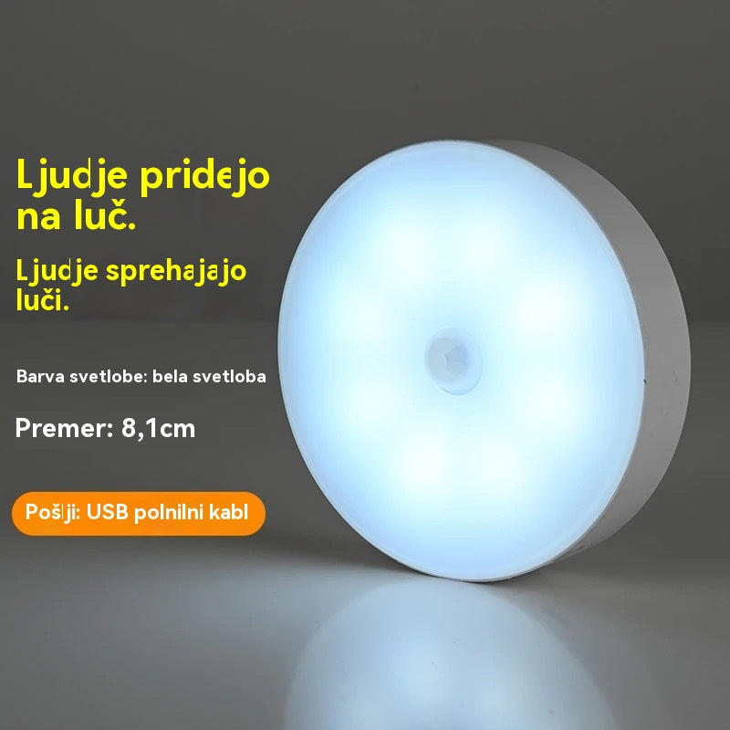 🔥【Kupite eno in dobite eno brezplačno】🏡💡Pametna LED lučka, ki zaznava človeško telo, enostavna za polnjenje in praktična