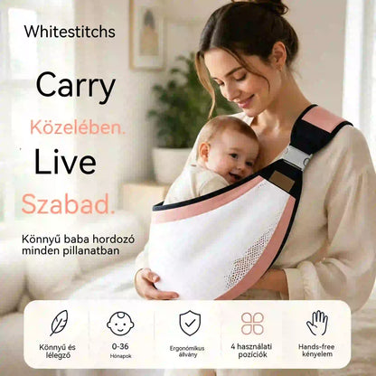 👶 Könnyű, ergonomikus babahordozó | Ideális sétákhoz és utazáshoz ✈️
