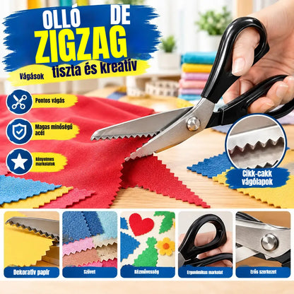 🔥✂️ Rózsásító olló textilhez, 5 méretben kapható.