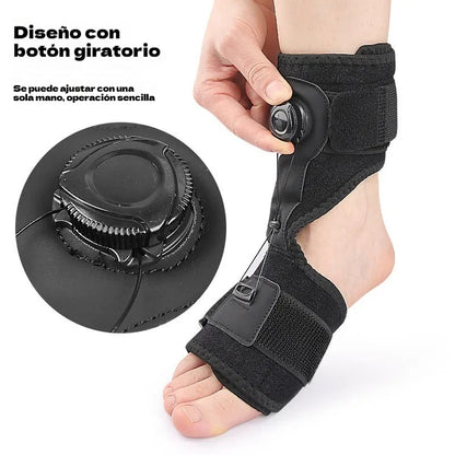 【2 unidades】Ortesis médicas para pie caído y fascitis plantar, con perilla de ajuste giratoria y soporte de aluminio, para uso diurno y nocturno.