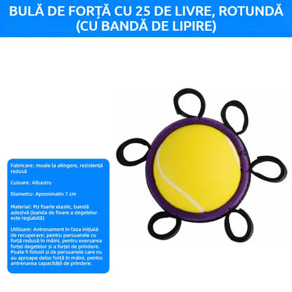 Pelota ortopédica para la recuperación de dedos y manos, con anillos de fijación, dispositivo de entrenamiento de fuerza y movilidad para personas mayores o con secuelas de un derrame cerebral.