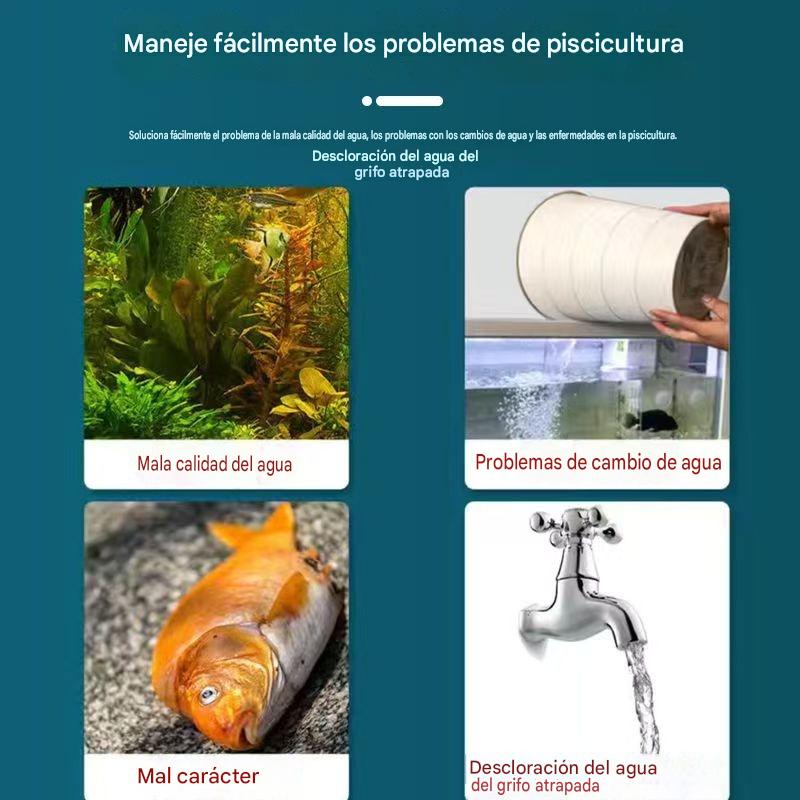 🐟【300 tabletas】💧 Tabletas efervescentes para limpiar el agua de acuarios y estanques, tabletas oxigenantes para acuarios 🔥