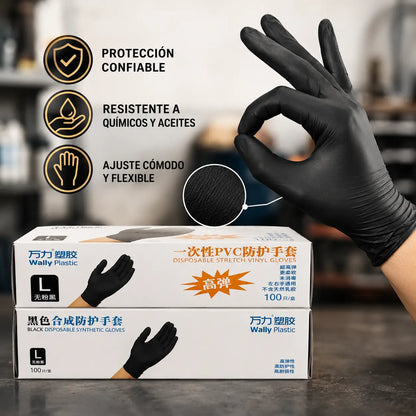 ⚡50% de descuento🎁 【100 piezas 27 euros - Talla L】Guantes profesionales de nitrilo: resistentes, antideslizantes, resistentes a las manchas y a los arañazos