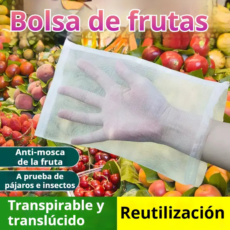 ✅【50 piezas 25 euros（30x20cm）】Red de insectos para moscas de frutas, red de protección de árboles de paisaje para pájaros, bolsas de red de jardín para proteger flores, plantas, frutas, verduras