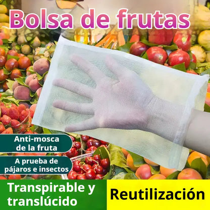 ✅【50 piezas 25 euros（30x20cm）】Red de insectos para moscas de frutas, red de protección de árboles de paisaje para pájaros, bolsas de red de jardín para proteger flores, plantas, frutas, verduras
