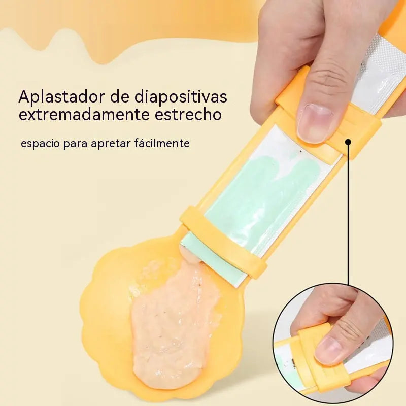 🥳Oferta por tiempo limitado🥳💞【5 por 25 €】😺¡Cuchara para alimentar gatos! Sin BPA, fácil de apretar con una mano, diseño de boca ancha. Alimentación higiénica: ¡abastécete ahora! ✅