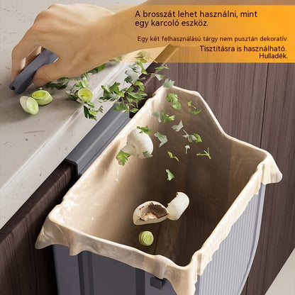 🗑️🚪Függőző összecsukható konyhai szemetes, függő szemetes otthoni szekrényajtóra