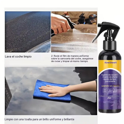 ⏰50% DE DESCUENTO en 3 botellas - 🏆Spray avanzado de acción rápida para recubrimientos de automóviles
