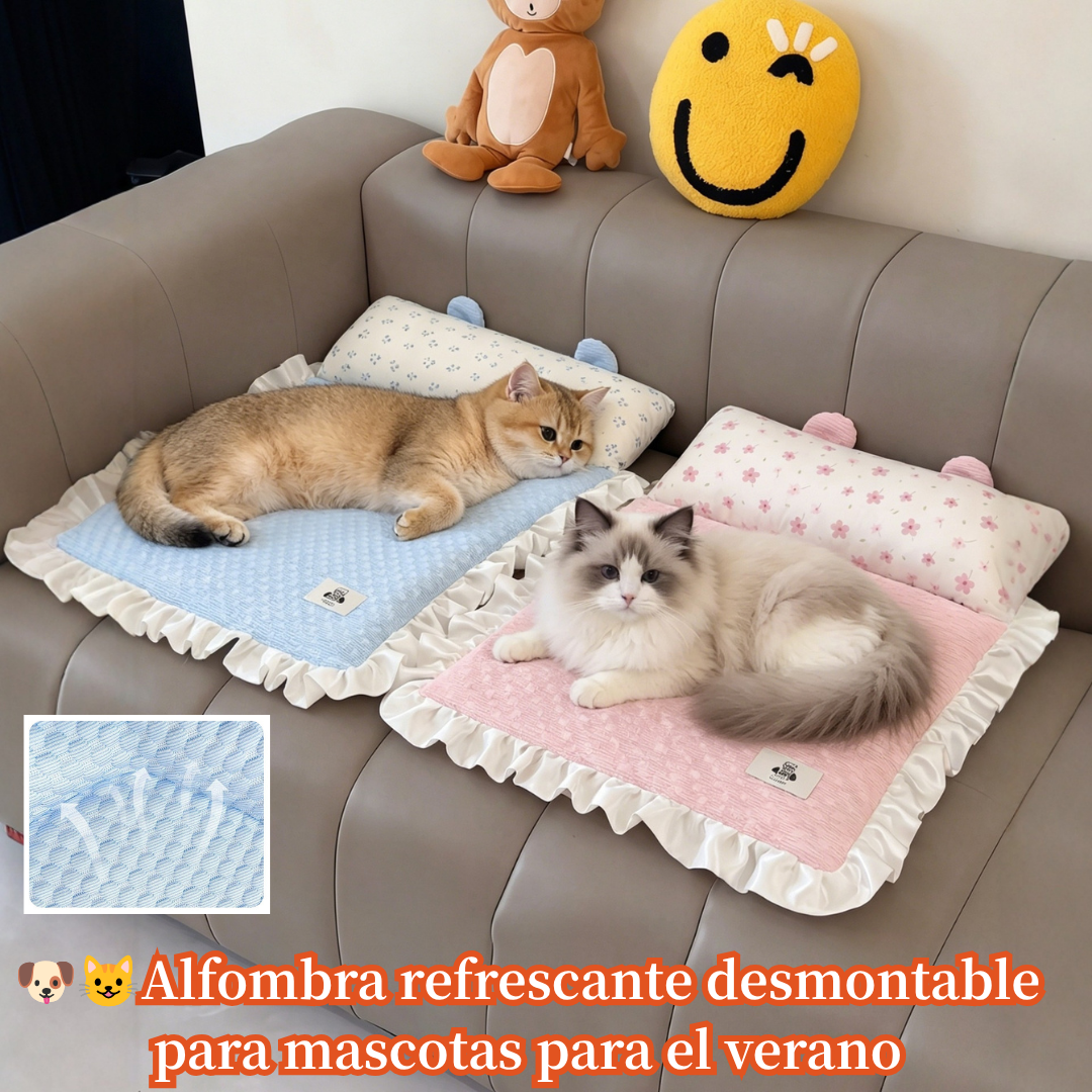 🔥【61*46cm】🐶😺Alfombra refrescante desmontable para mascotas para el verano