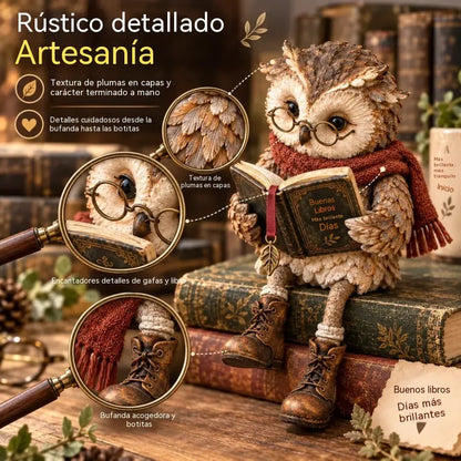 💥 50% kedvezmény korlátozott ideig! 🦉 Imádnivaló olvasó bagoly figura
