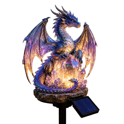 🐉Dragon Legacy napelemes kerti lámpa – Aranyparázs kiadás