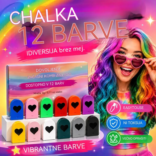 🎁 50 % POPUST! 🎨 Časovno omejen komplet krede za lase za deklice: pisani lasje brez permanentnega barvanja, popolni za zabave! ✨