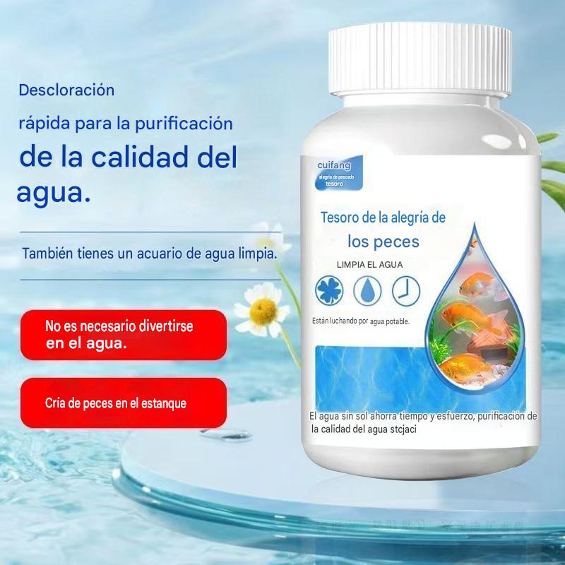 🐟【300 tabletas】💧 Tabletas efervescentes para limpiar el agua de acuarios y estanques, tabletas oxigenantes para acuarios 🔥