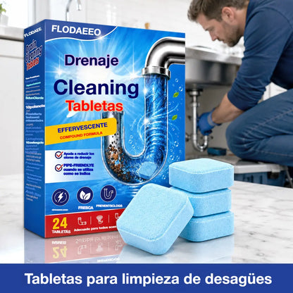 🏠🚿【24 piezas】💨 Pastillas efervescentes para desatascar desagües