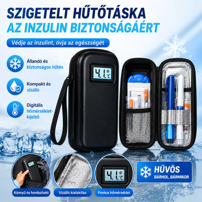 🌡Inzulin utazó hűtőtok hőmérsékletkijelzővel