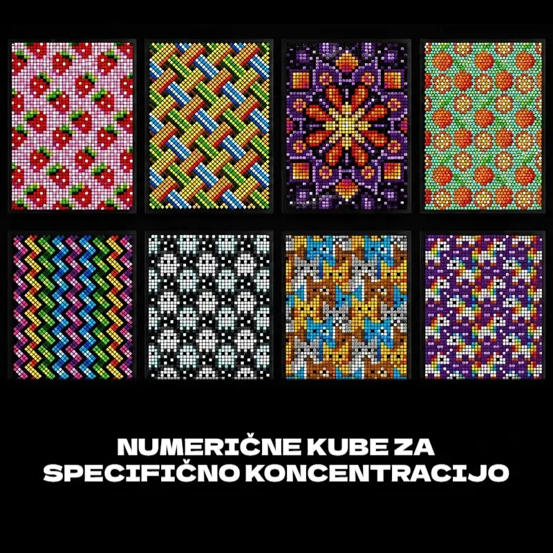 🛍️ Komplet pobarvank proti stresu "100 vzorcev za čuječe barvanje" 🎨 Barvanje po številkah za odrasle in starejše | 100 vzorcev (rože, mandale) + komplet flomastrov vključen, trening možganov in sprostitev