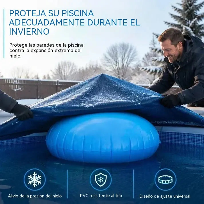 📢📢⏰Légpárna felfújható kerek medencék téliesítéséhez: enyhíti a jégnyomást és védi a medencét télen 🏊