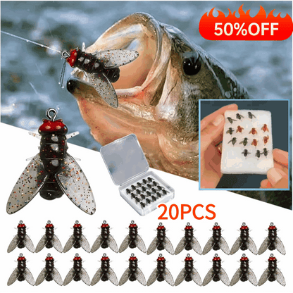 🐟🎣【40 piezas 26 euros】🔥Cebo para moscas biónico🔥【Compre 20 y obtenga 20 gratis】