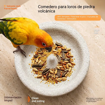 😍 Los más vendidos con un 50 % de descuento 🎉🐦 Comedero y limador de pico 2 en 1 de roca volcánica para aves