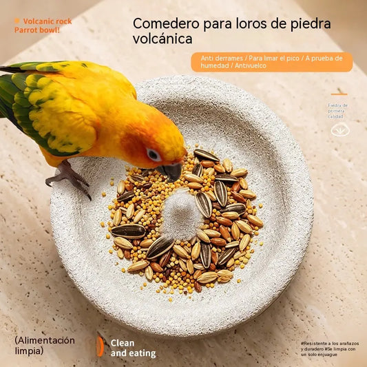 😍 Los más vendidos con un 50 % de descuento 🎉🐦 Comedero y limador de pico 2 en 1 de roca volcánica para aves