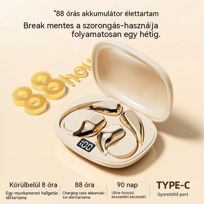 🔋Vezeték nélküli Bluetooth fülhallgató beépített fülhorgos csontvezetés nélkül 🎙️🎧