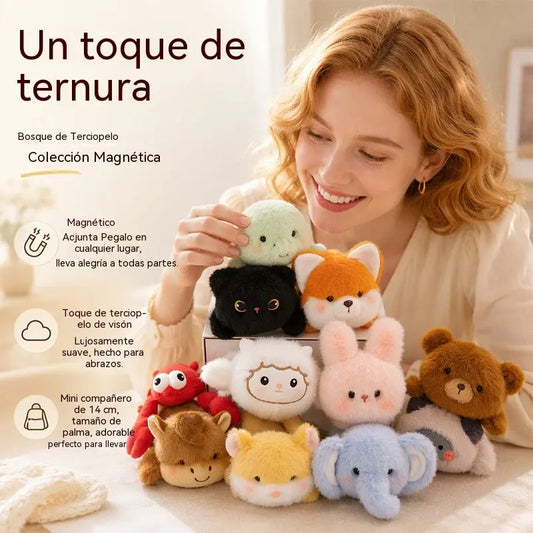 🔥【Compra 1 y llévate 1 gratis】🧲 Adorables peluches magnéticos: juguetes magnéticos suaves ideales para pegar en el coche o en la nevera | Diseño adorable y tierno