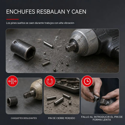 🔥【Set de 30 piezas】🧰 Clips de retención para vasos de llave de impacto eléctrica (instalación rápida)