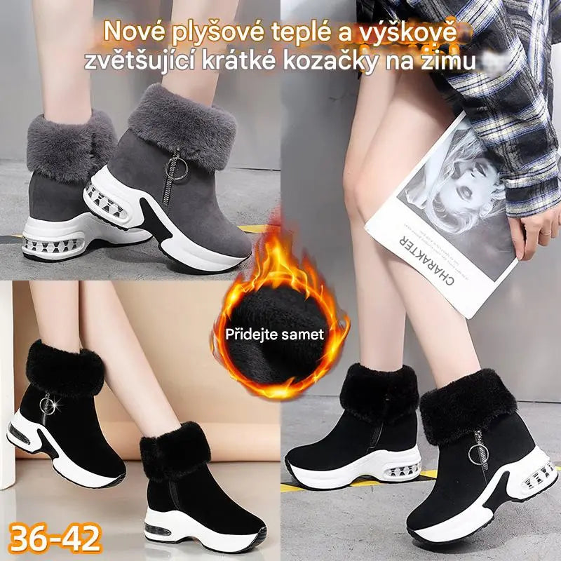 【35-43】💕Nové dámské zimní boty z měkké bavlny s tlustou podrážkou
