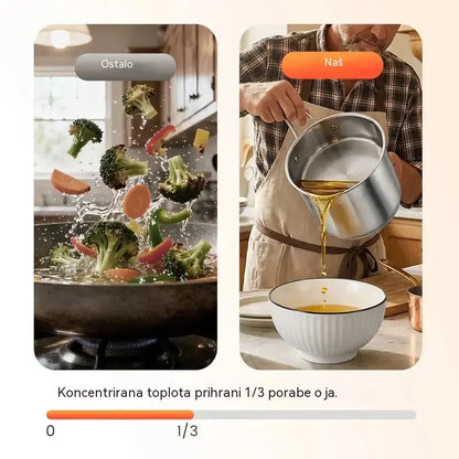 🍟Zadnji dan posebne ponudbe, prihranite 49 %! Večnamenski cvrtnik iz nerjavečega jekla 304