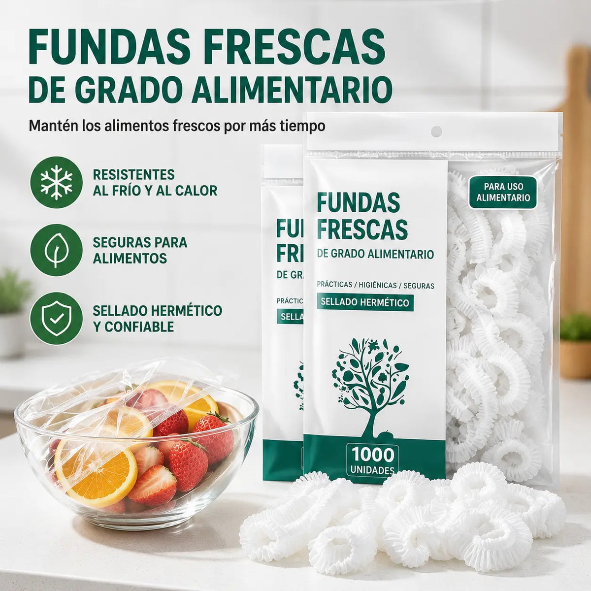 🔥【500 comprimidos por bolsa  27 euros】【Oferta especial de último día: 50% de descuento】✨500 envoltorios de plástico reutilizables y flexibles aptos para alimentos